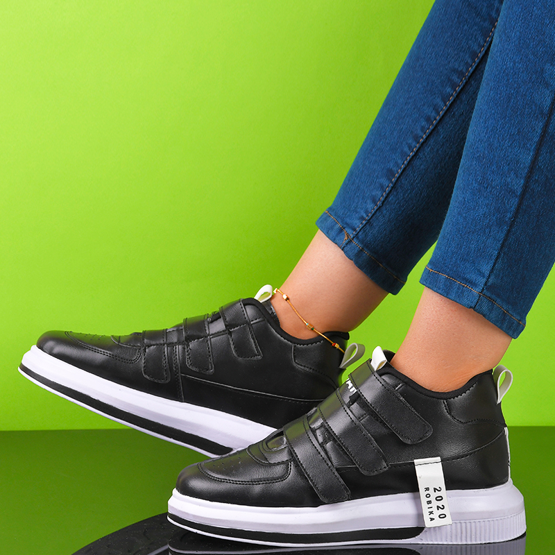 کفش ساقدار دخترانه مشکی مدلRobika 2020