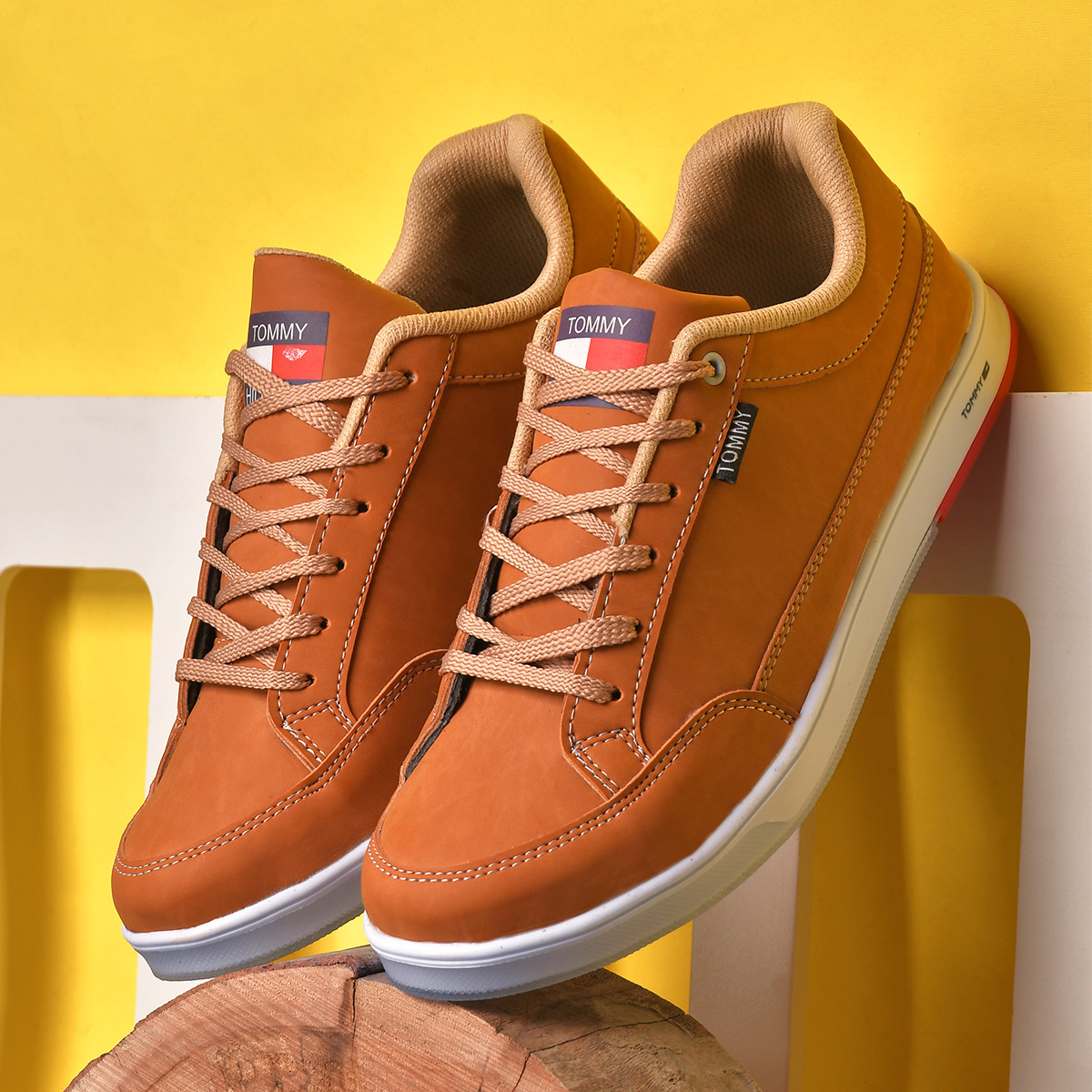 كفش مردانه عسلي مدلBamdad