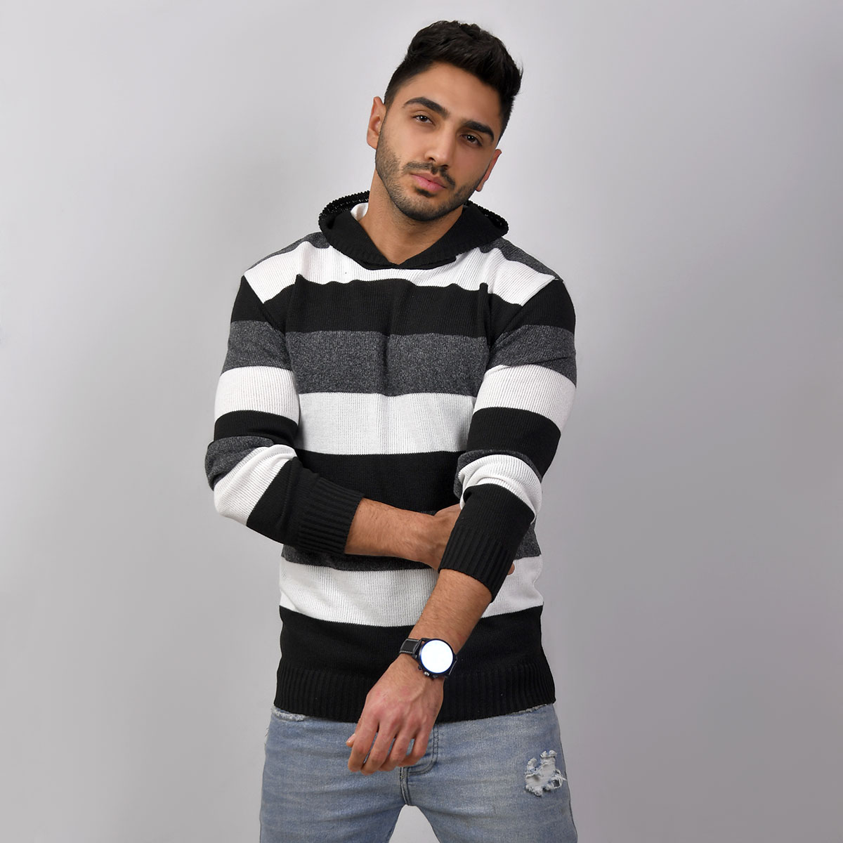 هودی بافت مردانه مدل Edon