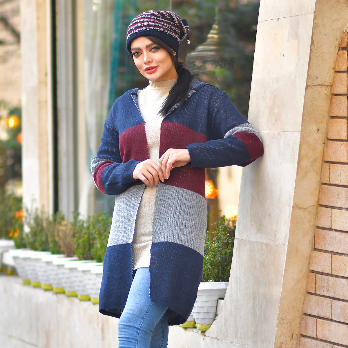 مانتو بافت زنانه مدل ARASTE