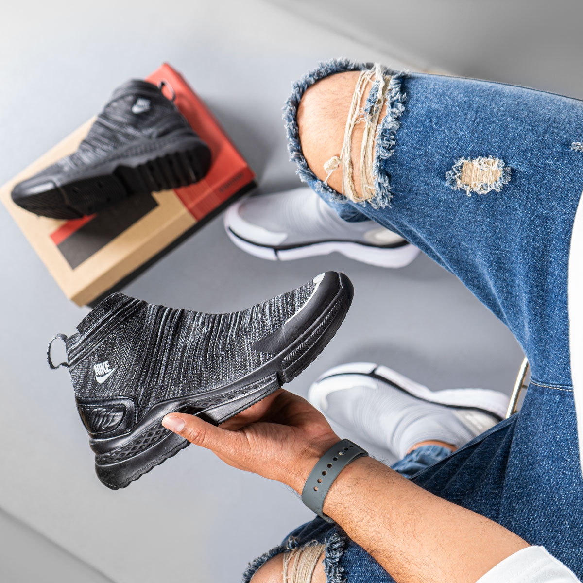 کفش ساقدارمشکی مردانه مدل Holden