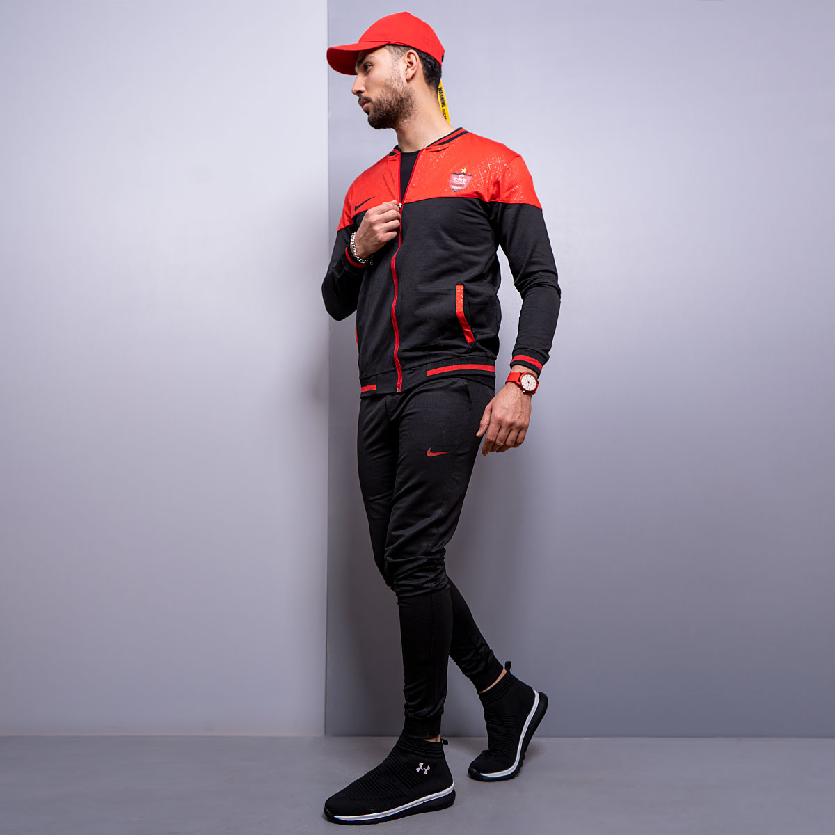 ست سوئیشرت شلوار پرسپولیس مردانه مدلRader