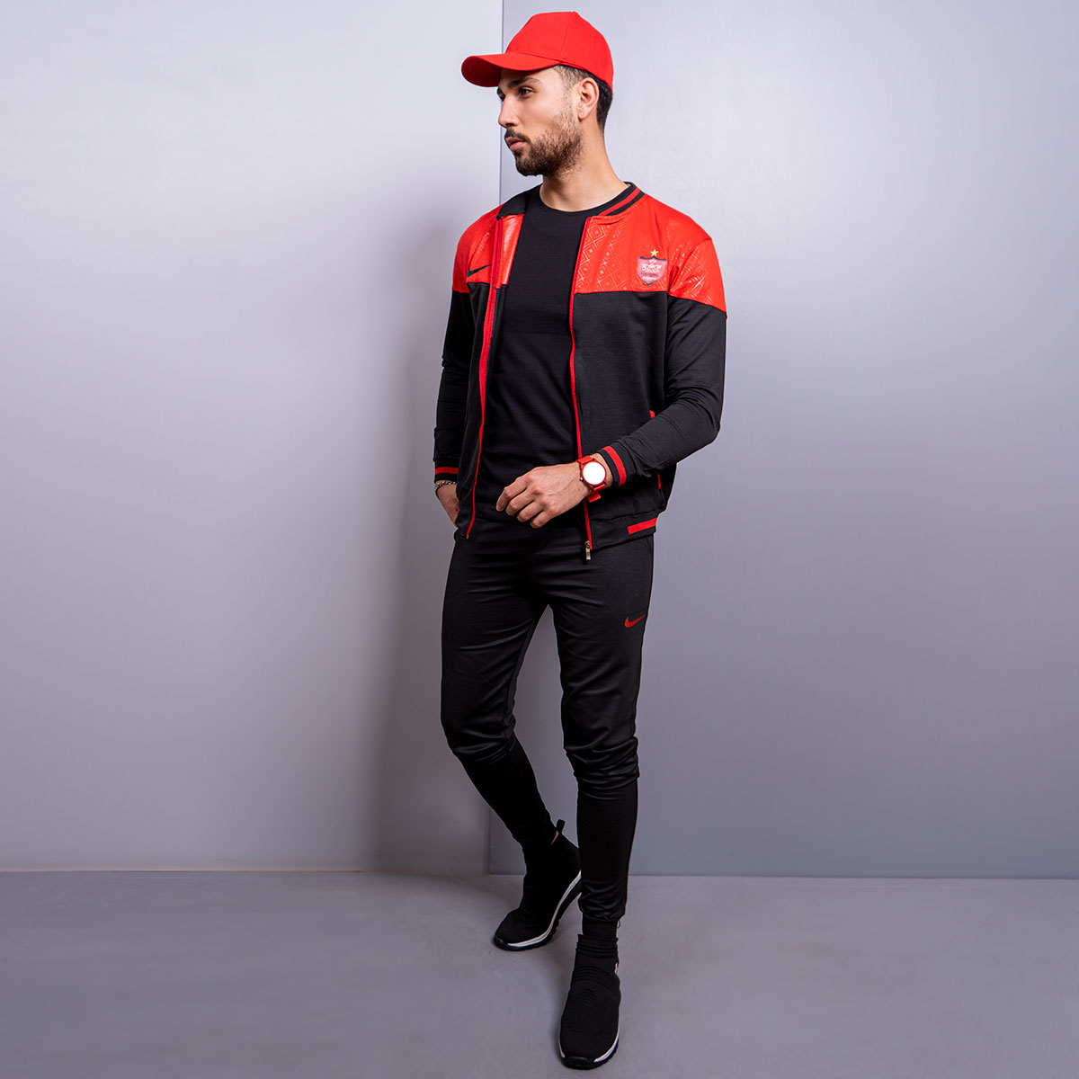 ست سوئیشرت شلوار پرسپولیس مردانه مدلRader