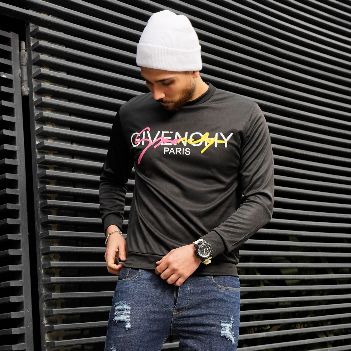 تیشرت آستین بلند مردانه مدل Mahir