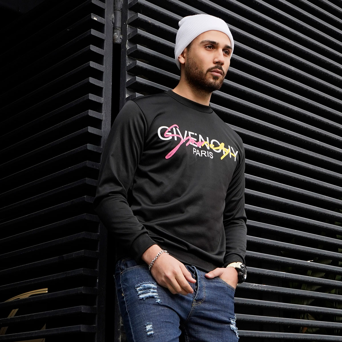 تیشرت آستین بلند مردانه مدل Mahir