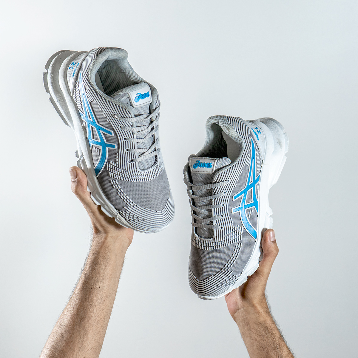 کفش ورزشی اسیکس مردانه طوسی مدل JAVER