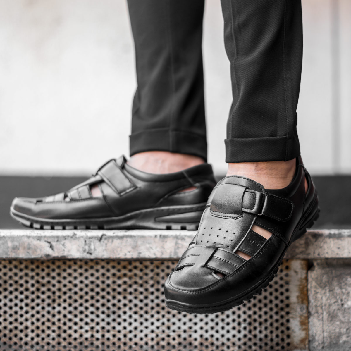 کفش تابستانه مشکی مردانه مدل Boros-