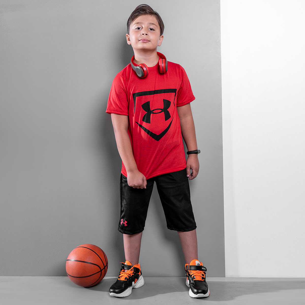 ست بچه گانه تیشرت شلوارک Under Armour مدل Paol