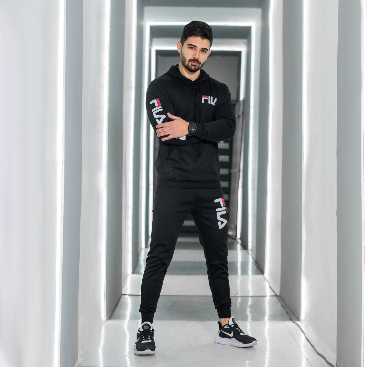ست هودی شلوار Fila مردانه مدل lanko