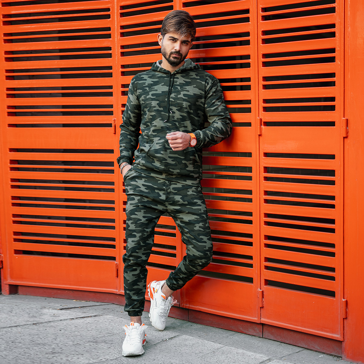 ست چریکی مردانه سبز مدل was