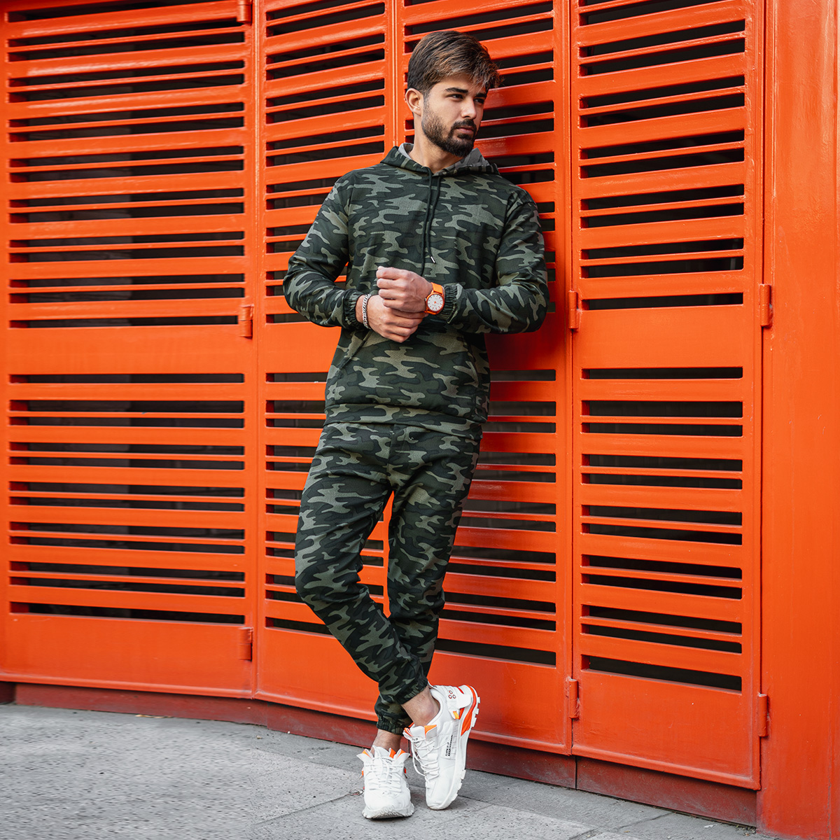 ست چریکی مردانه سبز مدل was