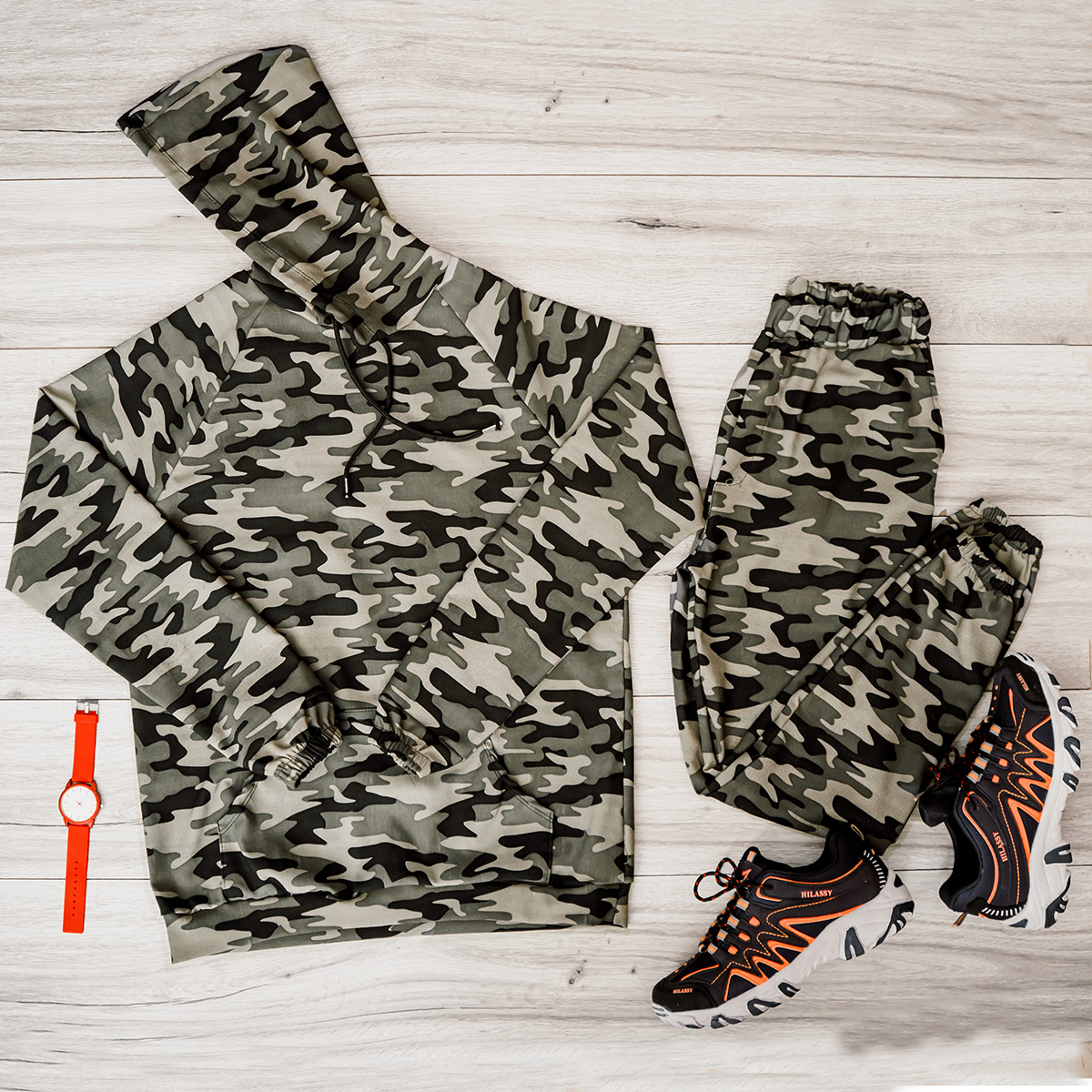 ست هودی شلوار چریکی مردانه مدل arsho