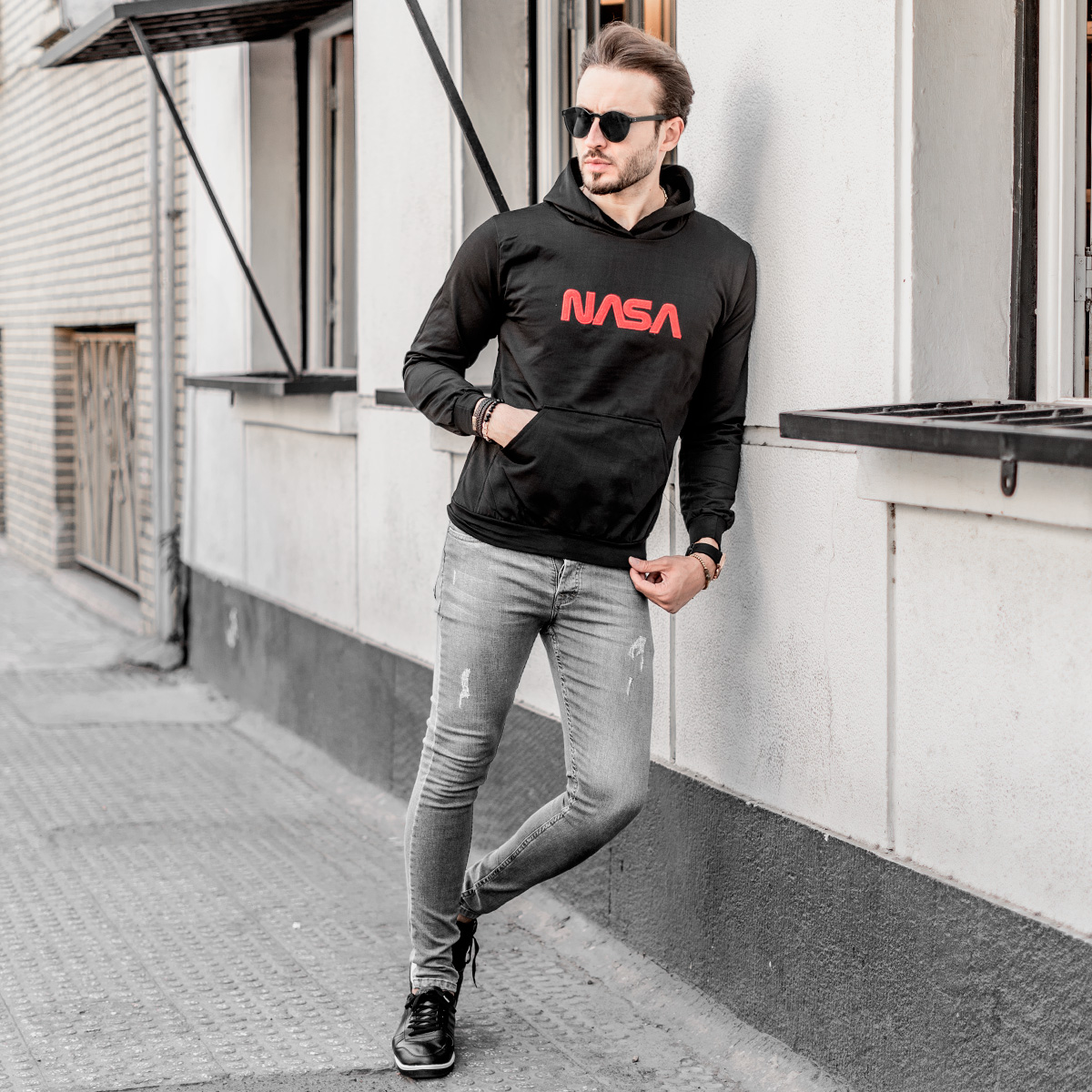 هودی مردانه ناسا مدل Baher