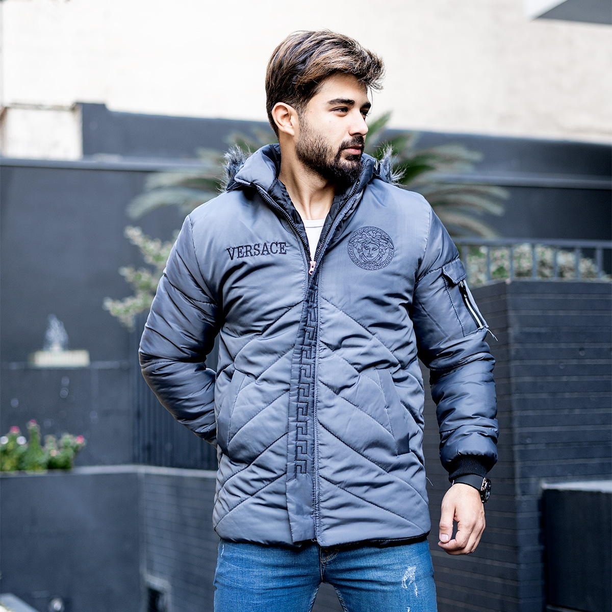 کاپشن مردانه مدل 	Versace