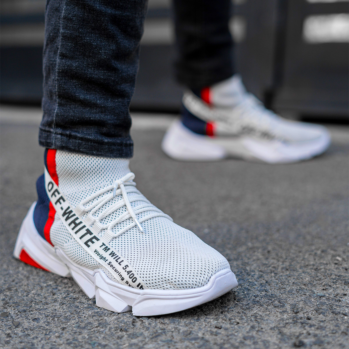 کفش ورزشی Off-White مردانه دو رنگ مدلSasan