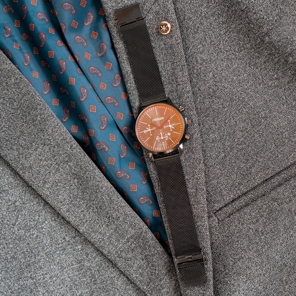 ساعت Citizen مشکی مدل matin