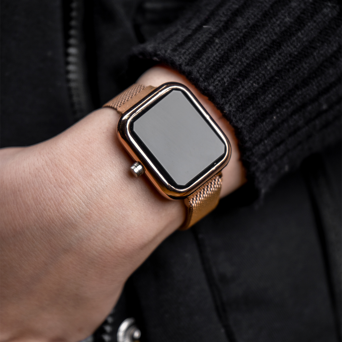 ساعت LED رزگلد مدل ZX500