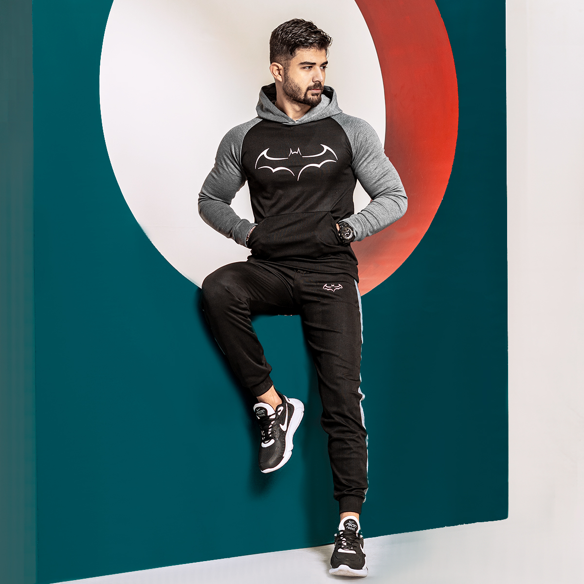 ست هودی شلوار مردانه مدل Batman