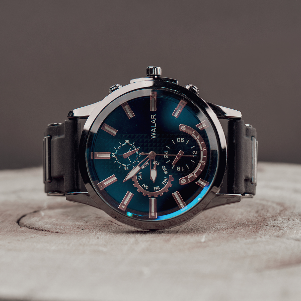 ساعت مردانه walar مشکی مدل A720