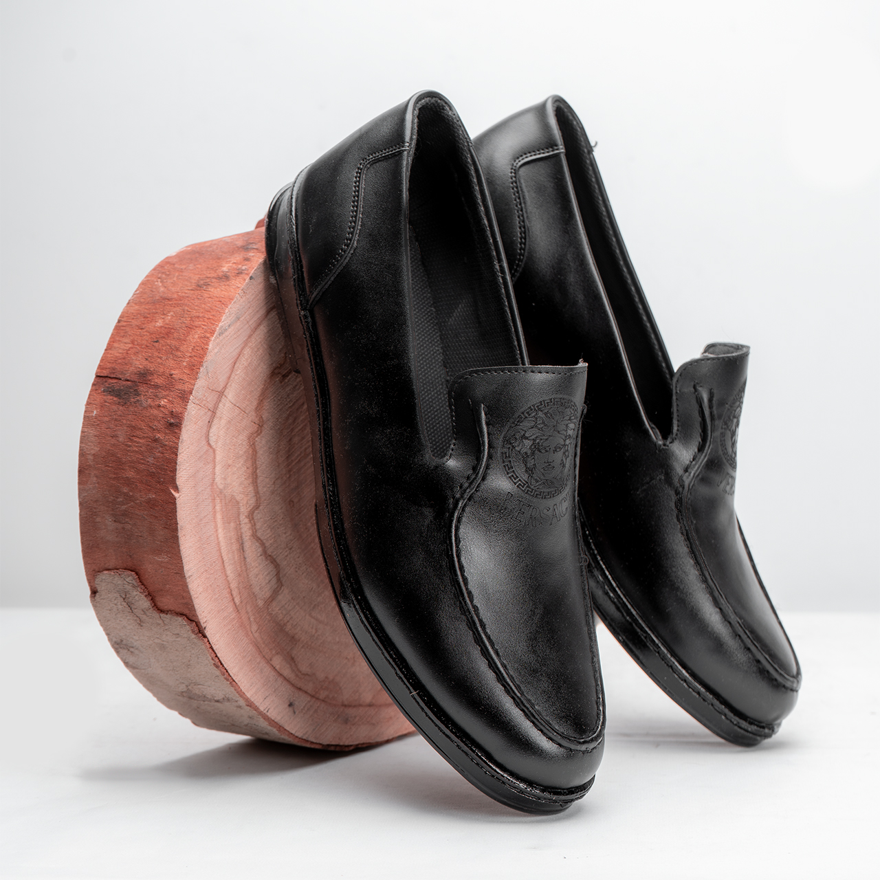 کفش کالج مردانه Versaceمشکی مدل Ramy