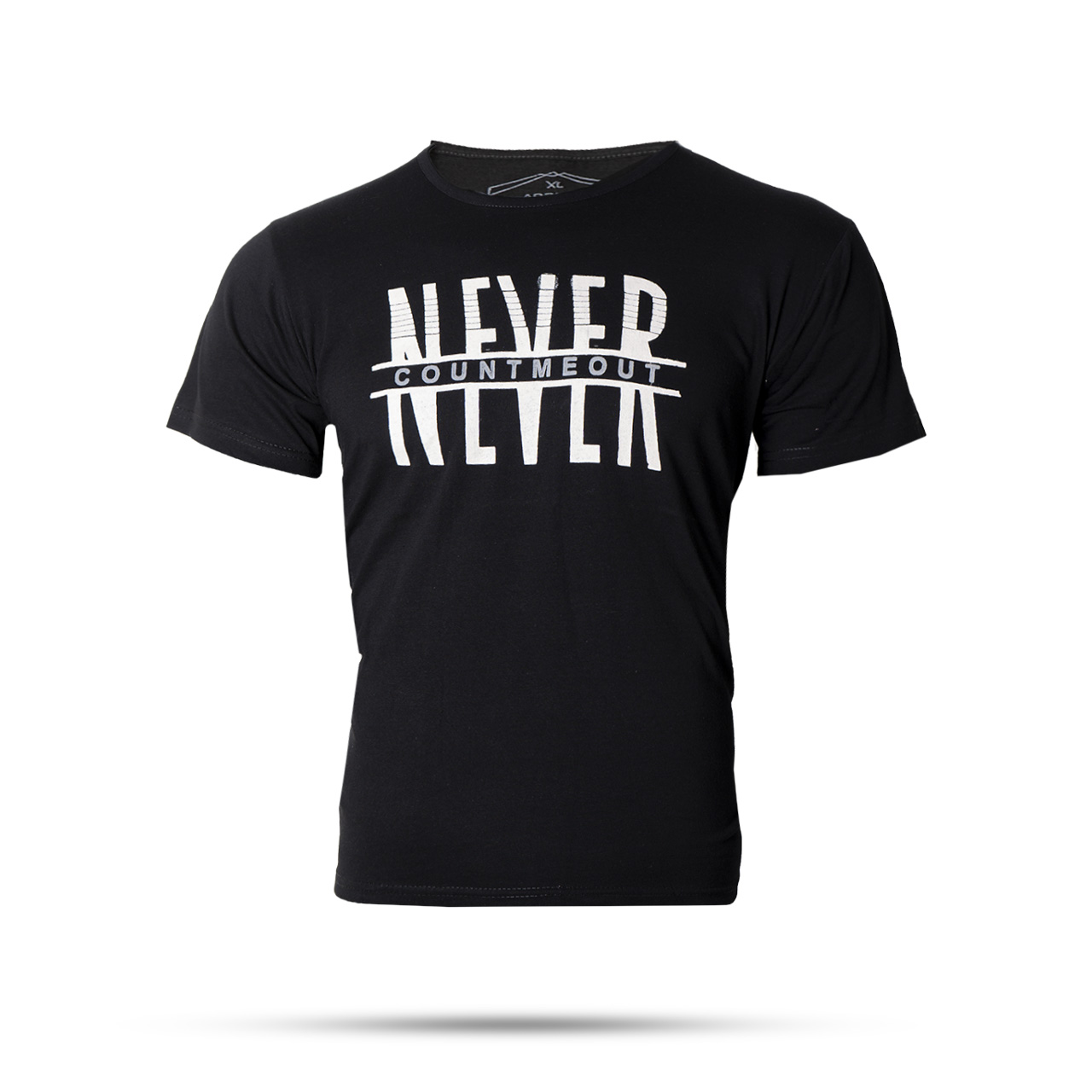 تیشرت مردانه (T) مشکی مدل never