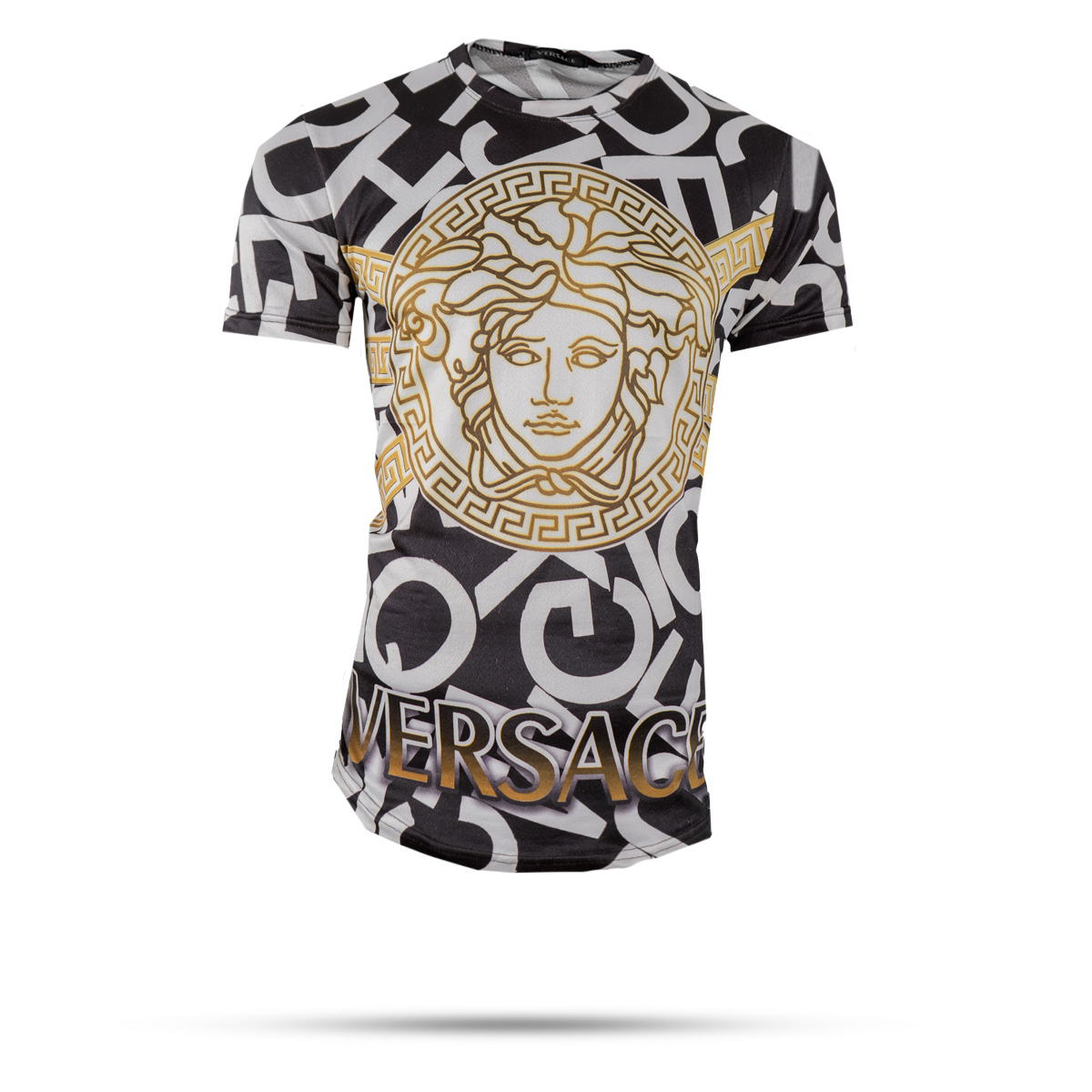 تیشرت مردانه طرح حروف مدل Versace
