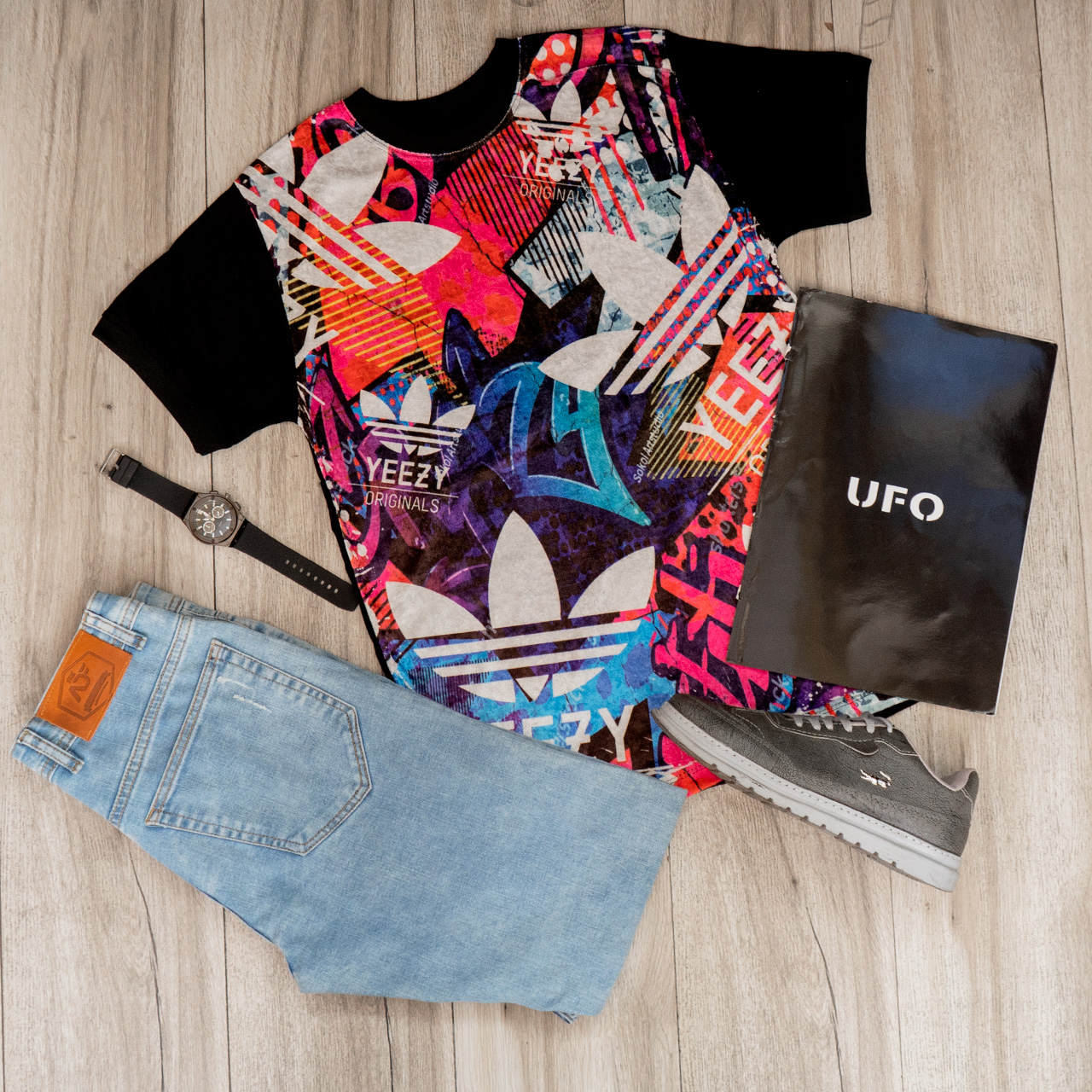 تیشرت مخمل مردانه آدیداس سفیدمدل L103