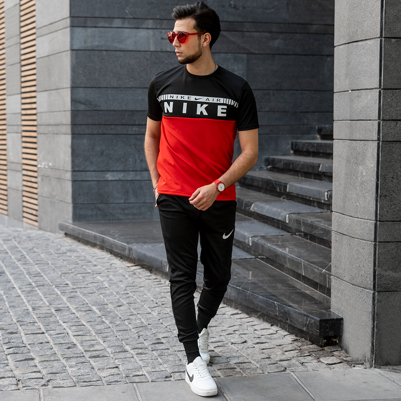 ست تیشرت شلوار nike air مردانه مدل Fors