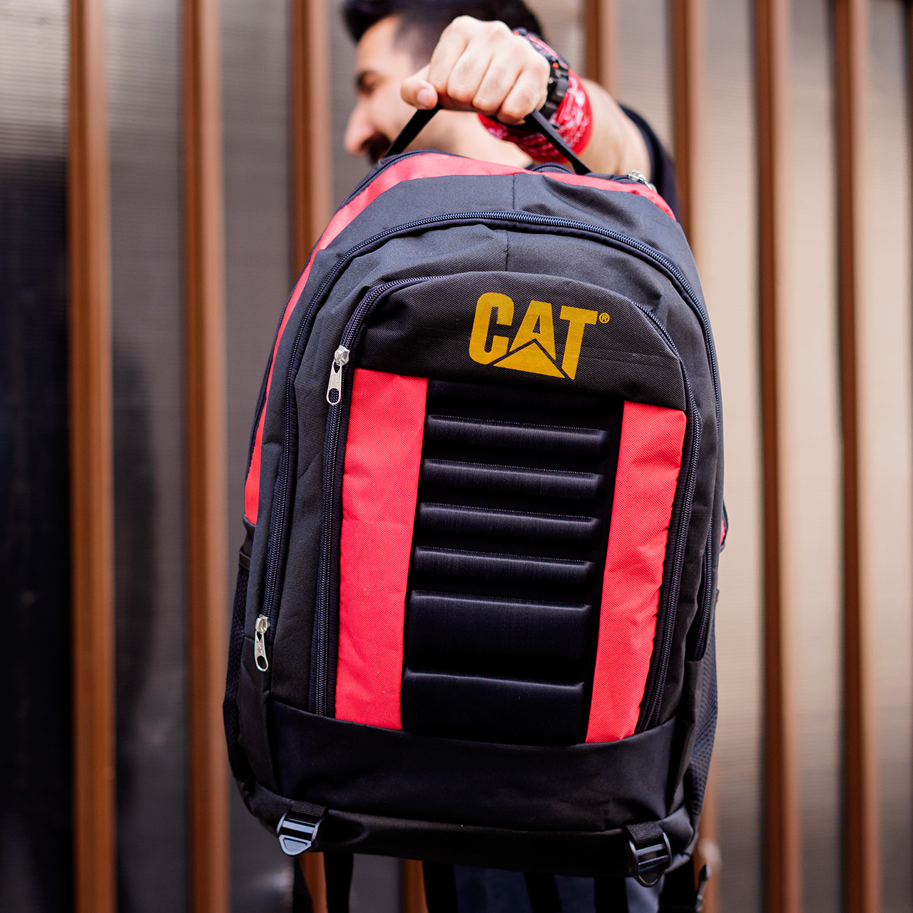 کوله پشتی Cat قرمزمدل behroz