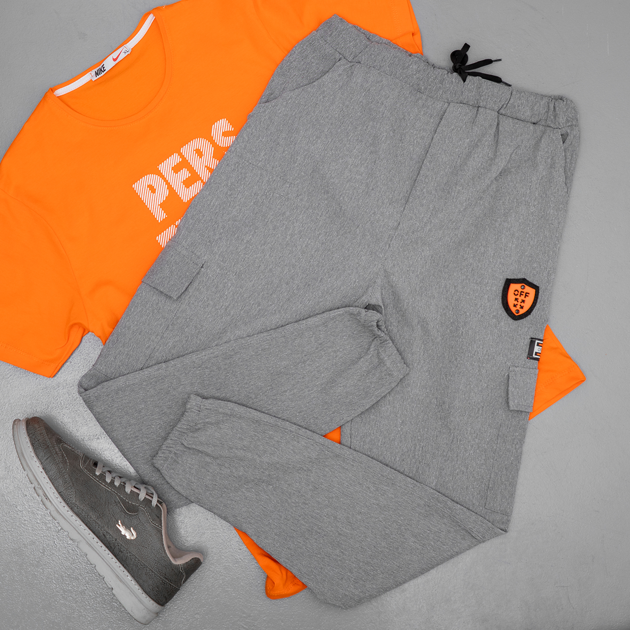 شلواراسلش مردانه طوسی روشن مدلRAYAN