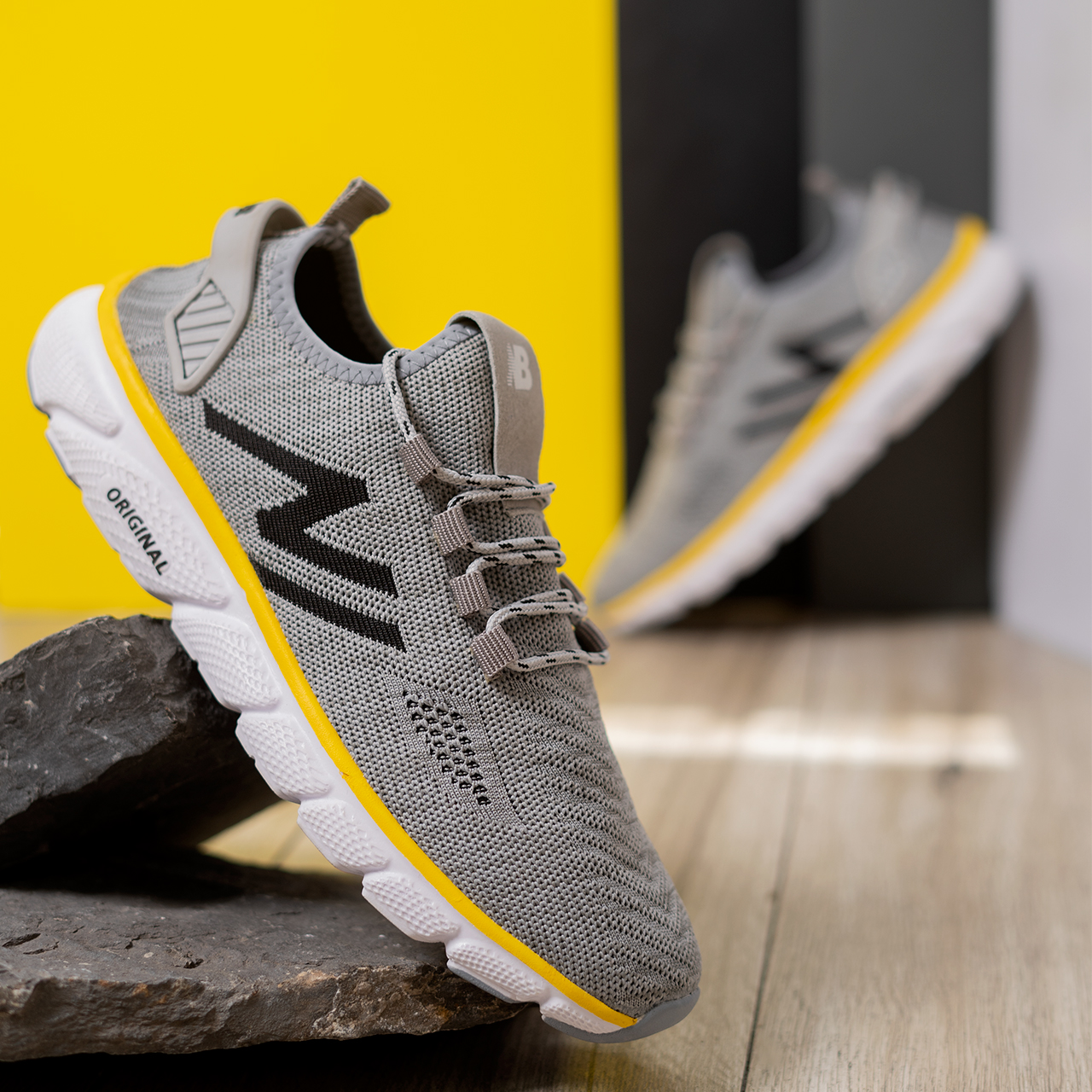 کفش ورزشی مردانه نیو بالانس طوسی مدل ZN008