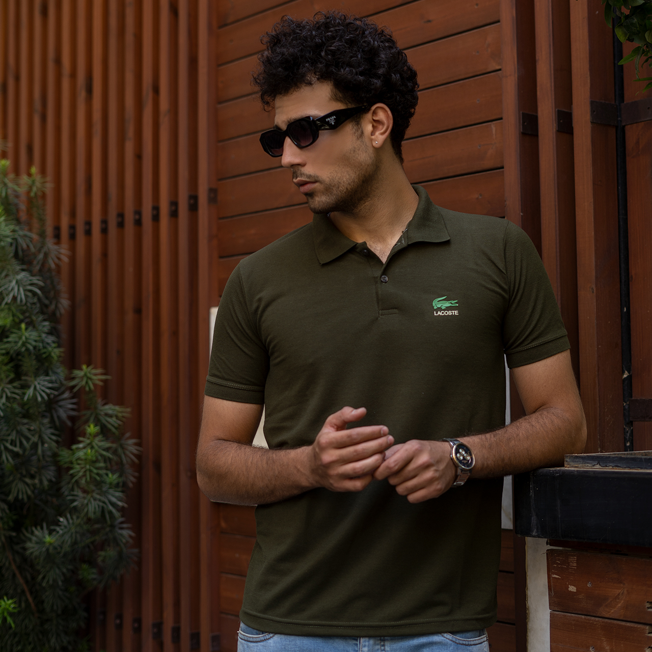 تیشرت مردانه Lacoste جودون-سبز مدل Mahyar