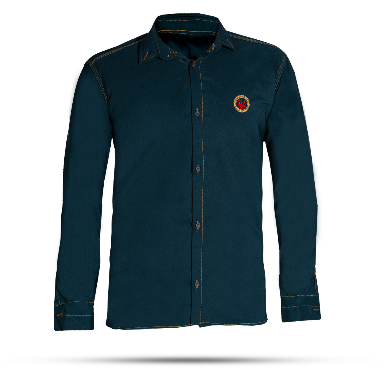 پیراهن مردانه سبز مدل Gabi