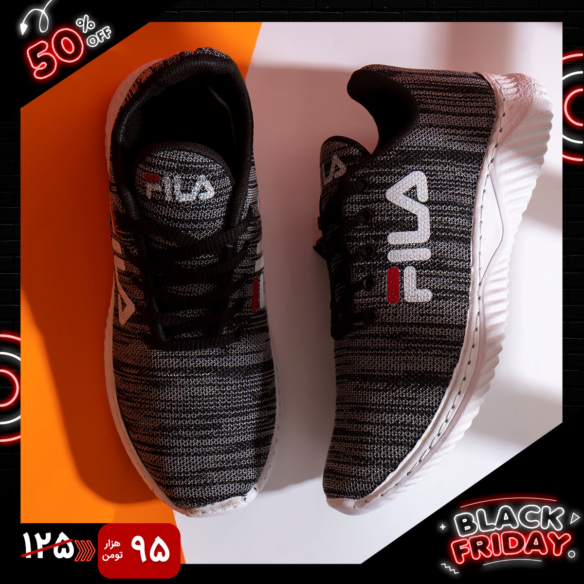 کفش ورزشی Fila طوسی مردانه مدل Rasam