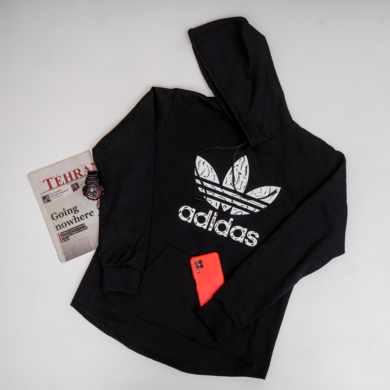 هودی Adidas مردانه مشکی مدلQs