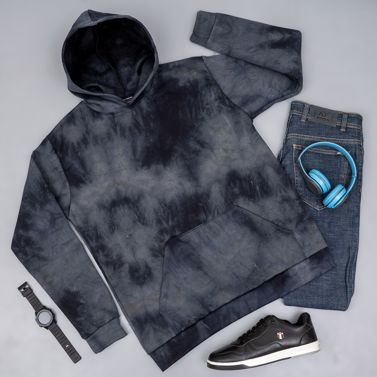 هودی مردانه طوسی مدل Barisan