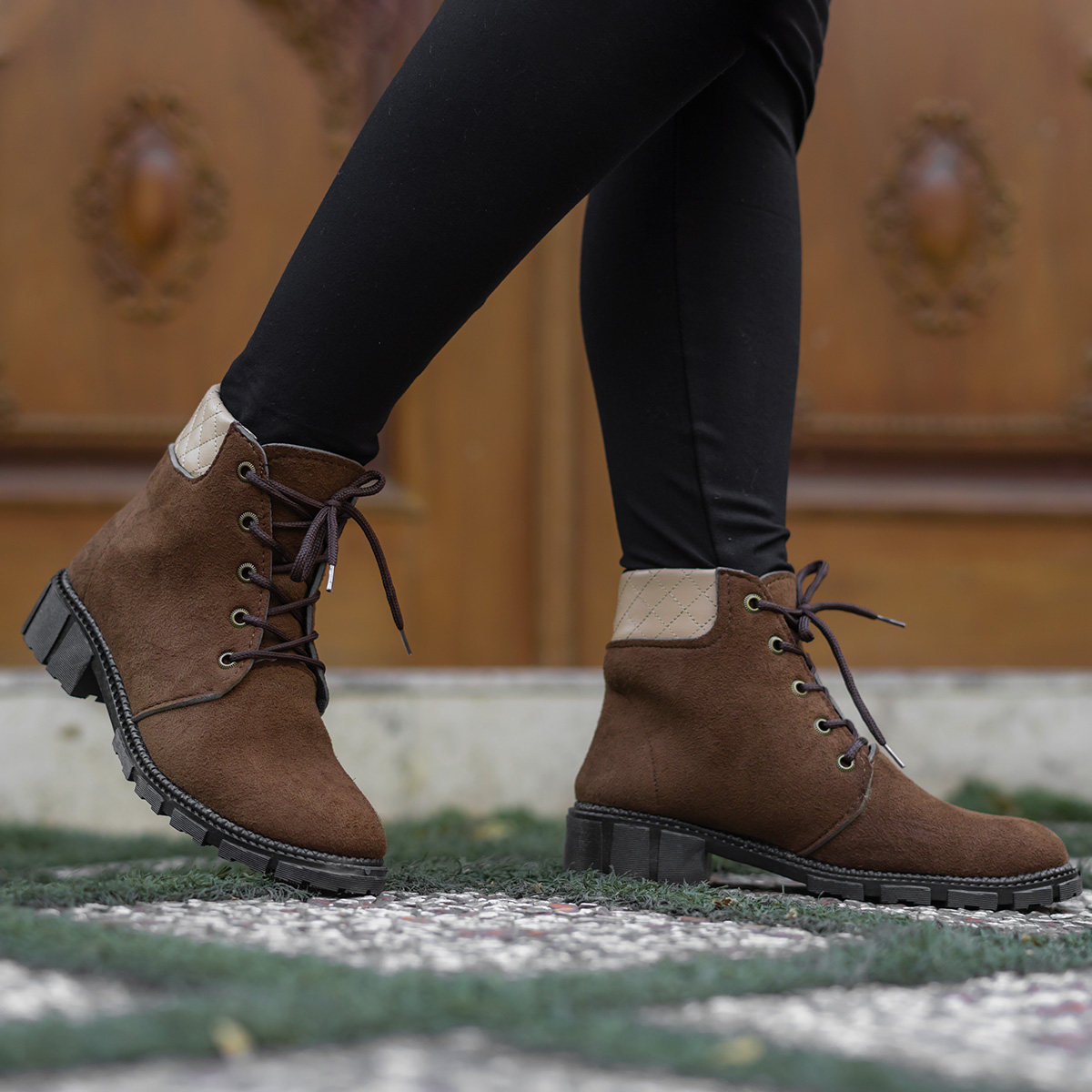 نیم بوت دخترانه نسکافه ای مدل Atena