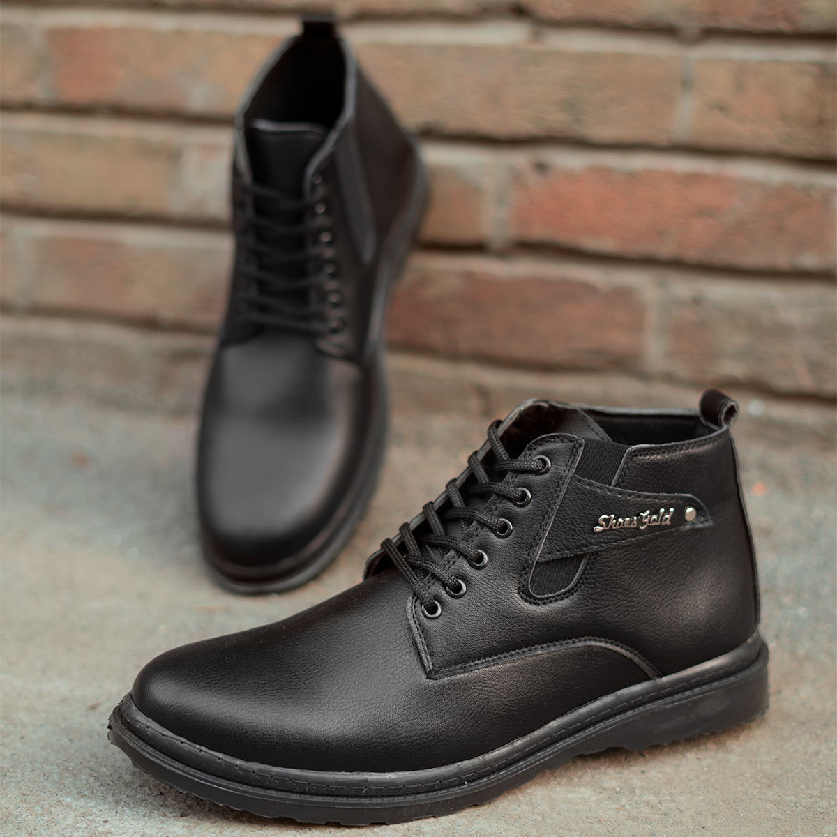 نیم بوت مردانه مشکی مدل Nariman