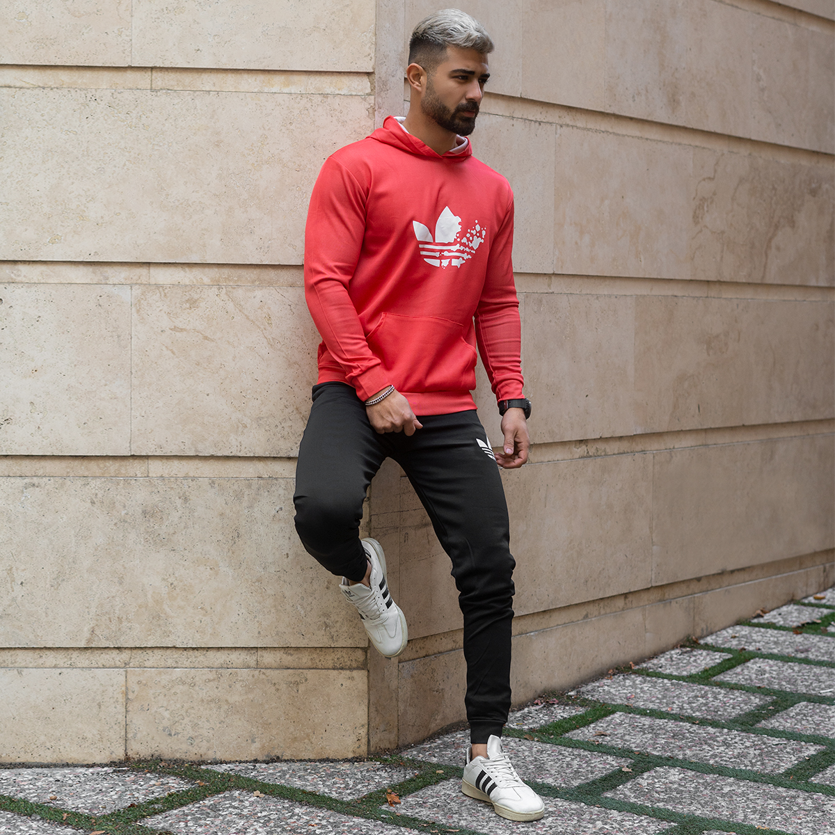 ست هودی شلوار مردانه آدیداس مدل Banio