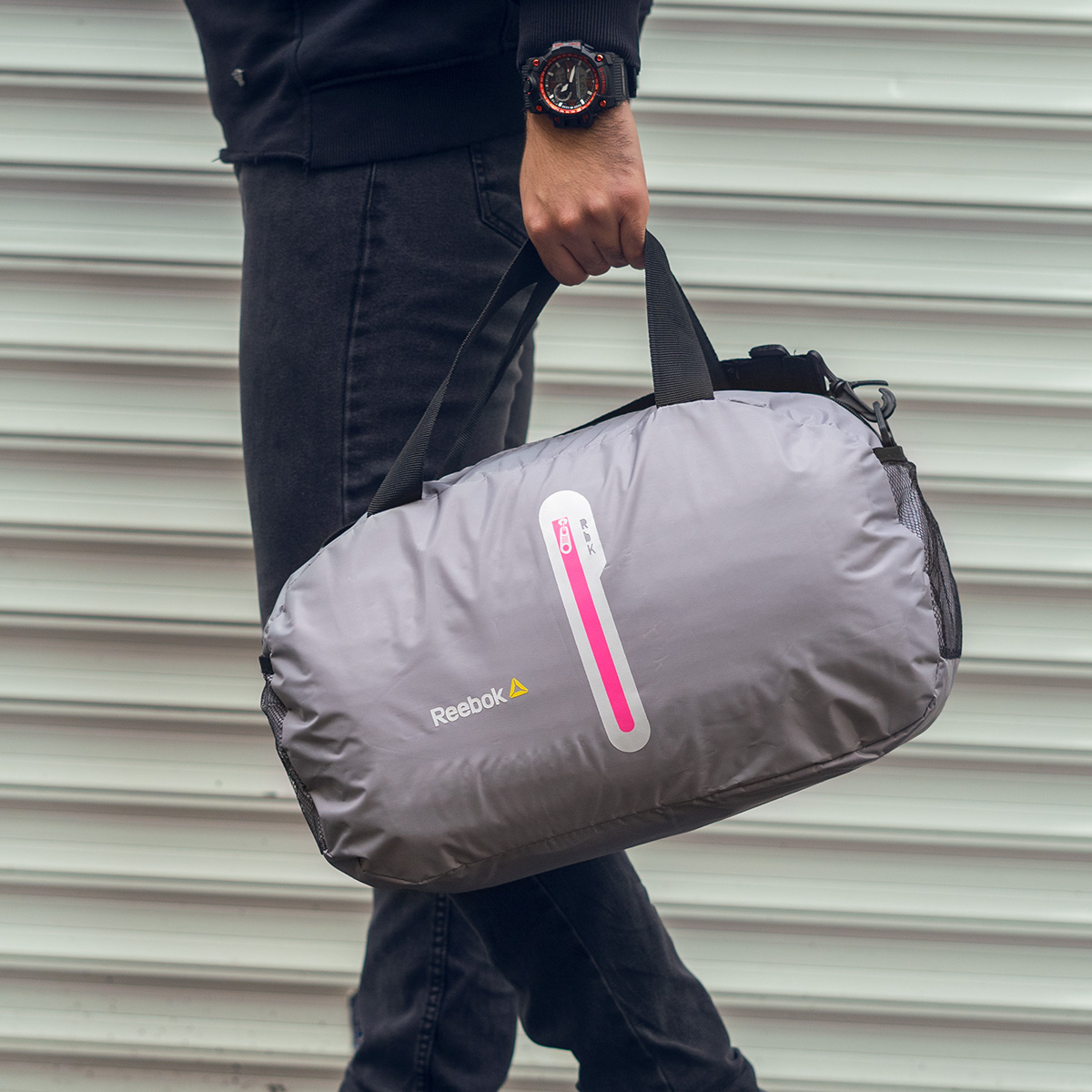 ساک ورزشی Reebok طوسی مدل RAVA