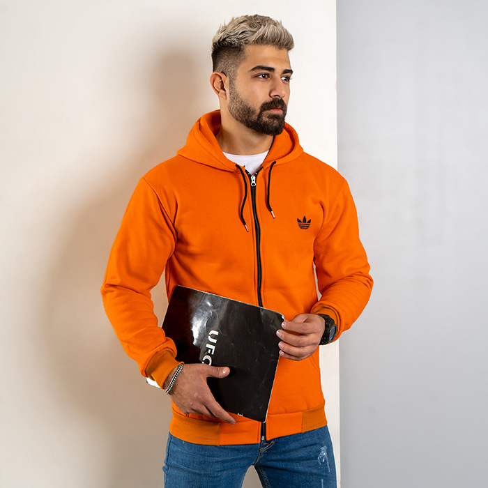 سوییشرت مردانه نارنجی مدل Tirdad