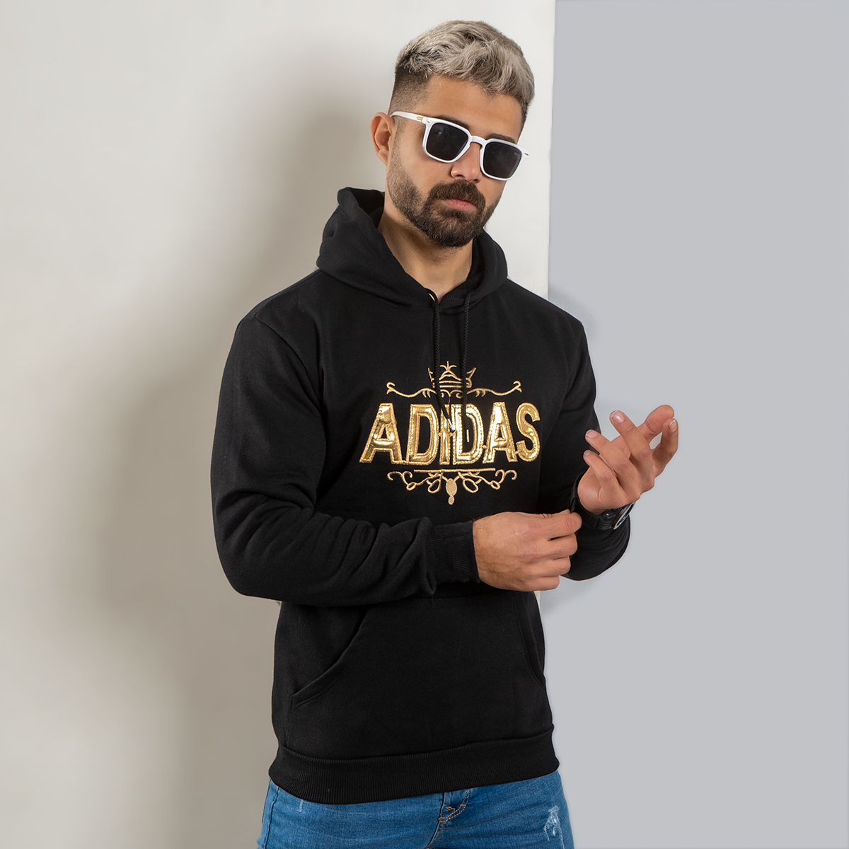 هودی مردانه Adidas مشکی مدل Sahand