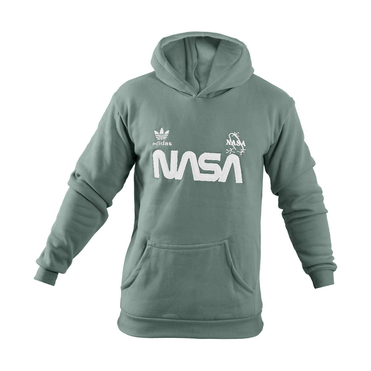 هودی مردانه Nasa سبز مدل Jason