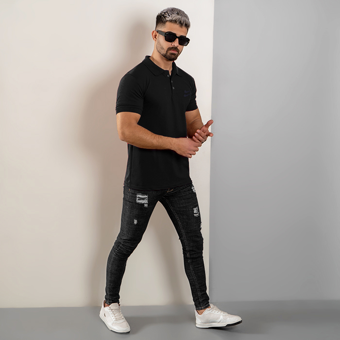 تیشرت مردانه نایک مشکی مدل LOMA