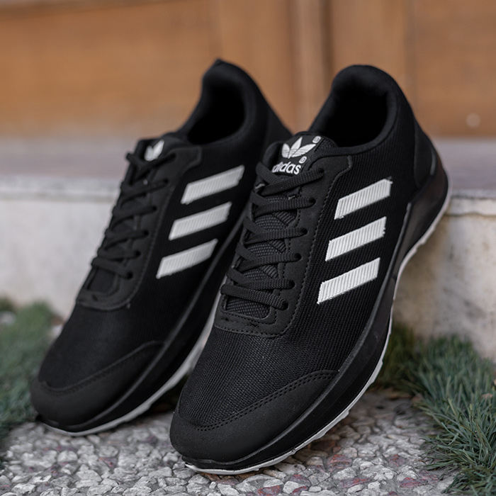 کفش ورزشی مردانه آدیداس مشکی سفید مدل matikan