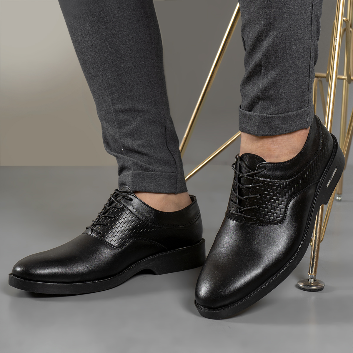 کفش رسمی مشکی مردانه مدل PARHAM