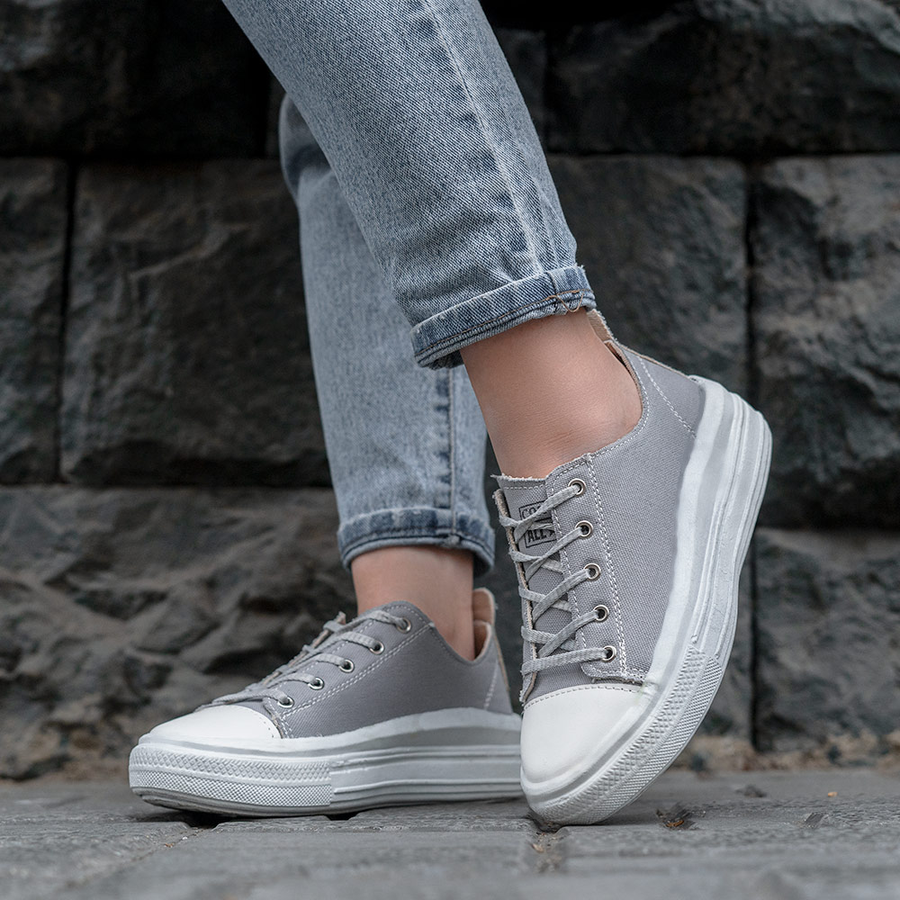 کفش ورزشی طوسی All Star زنانه مدل venus