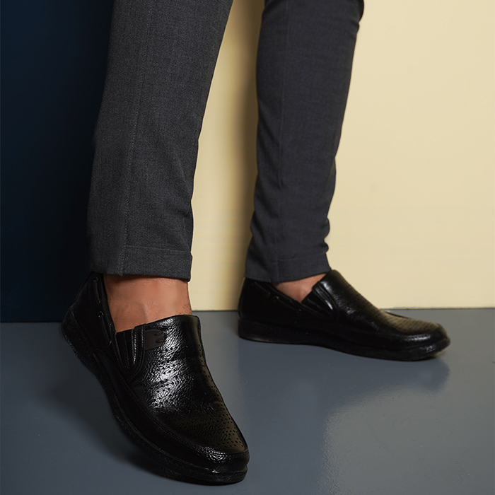 کفش کالج مردانه مشکی مدل Ariano