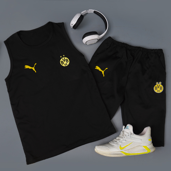 ست رکابی شلوارک دورتموند مردانه مدل Daya