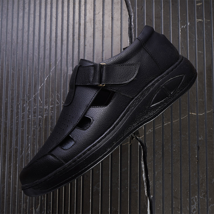 صندل مردانه مشکی مدل Itan